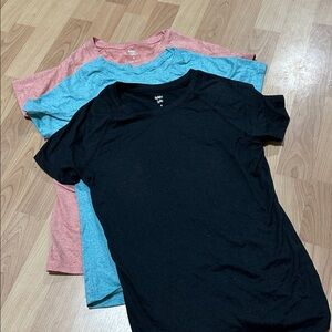 Double Zero Short Sleeve Tees - Black, Blue, and Pink